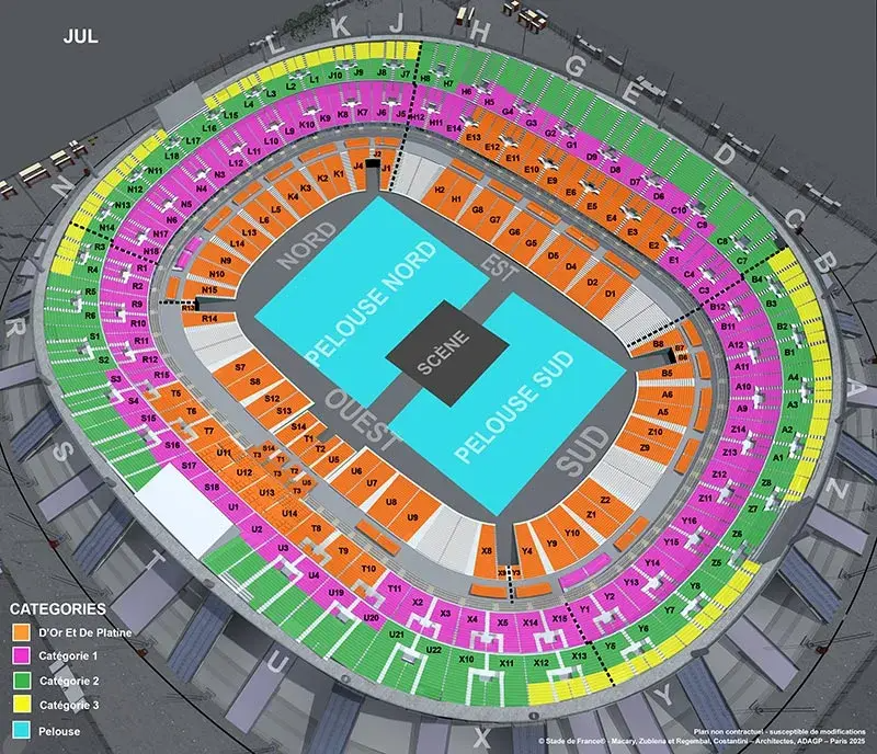 Jul – Stade de France 2026 • 15 & 16 mai